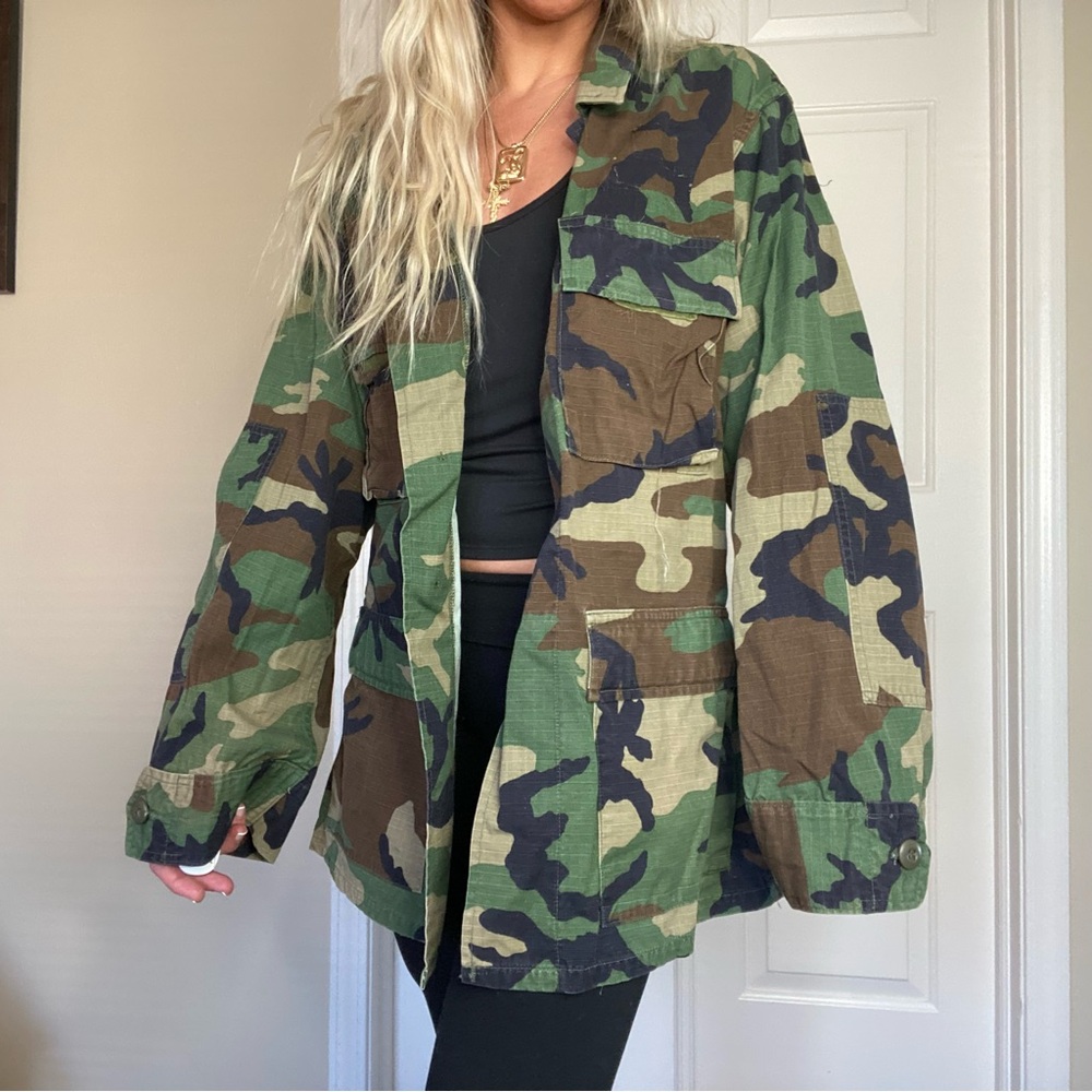 Vintage Army Camo Jacket